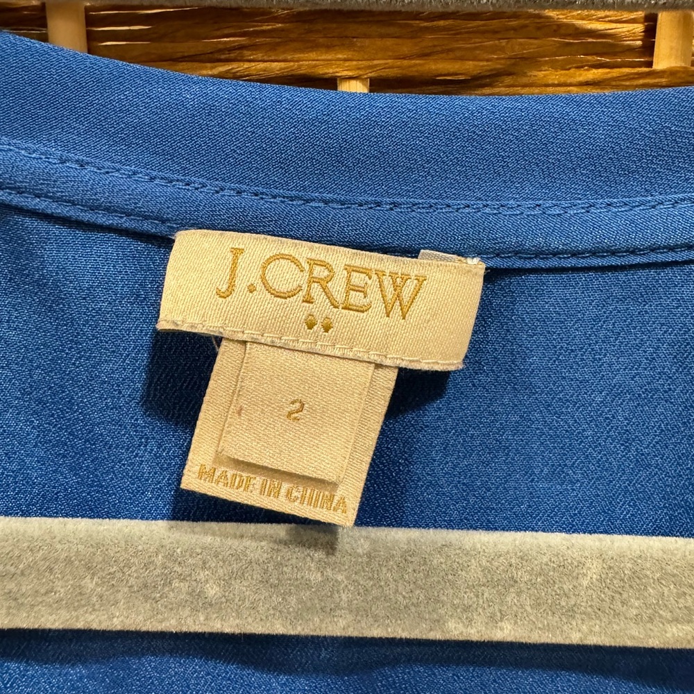 J Crew Silk Shell, Size 2 - Picture 2 of 4